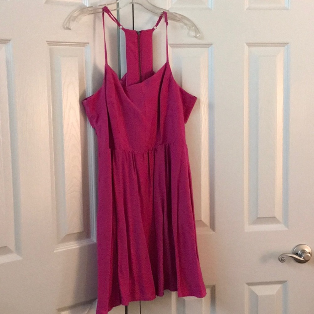 Pink BCBG fit and flare dress